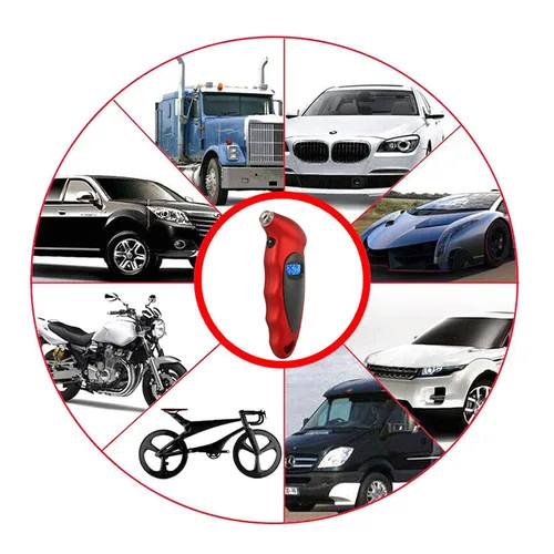 Miniatura 7 de ANKIA - Medidor digital de presión de neumáticos de 150 PSI con LCD retroiluminado y agarre antideslizante para automóvil, camión, SUV, motocicleta