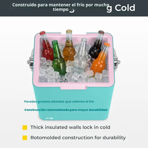 Miniatura 8 de Permasteel 14-Qt Portable Beverage Cooler for Camping, Beach, Picnic