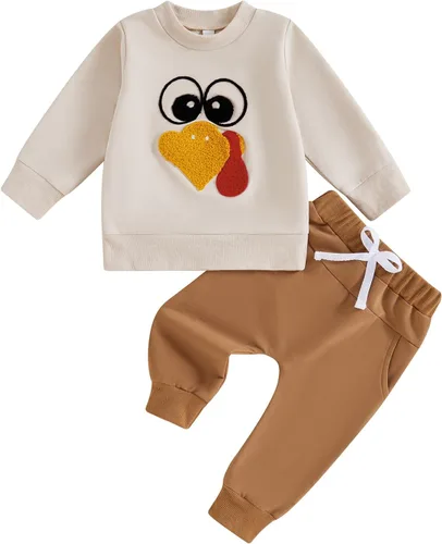 Miniatura 236 de Adobabirl Conjunto de sudadera y pantalones de Halloween para bebé, sudadera y pantalones con parche de calabaza para Halloween, otoño, ropa de bebé