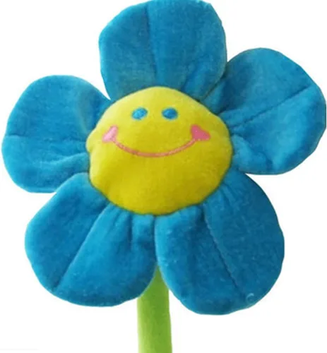 Miniatura 14 de Flor artificial de peluche, ramo de girasol de felpa con tallos flexibles, flores rellenas para decoración del hogar para bodas, fiestas, Morado