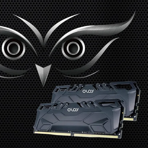 Miniatura 3 de OLOy DDR4 RAM 16 GB (2 x 8 GB) búho negro 3200 MHz CL18 1.35V 288 pines para juegos de escritorio UDIMM (MD4U0832182BHKDA)