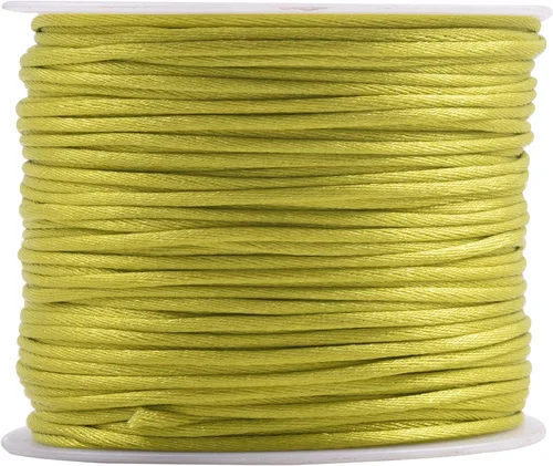 Miniatura 18 de KONMAY 80 Yardas 1.0mm Cordón Rattail de Nylon Satén Seda Trim Hilo para Cuentas para Nudos Chinos, Kumihimo, Trabajo con Cuentas, Macramé, 2-Azul