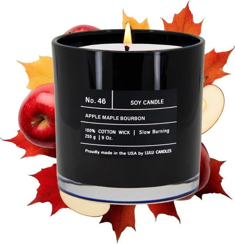 Miniatura 47 de Lulu Candles After Dark - Vela perfumada en tarro de soja de lujo de teca y caoba, vertida a mano en los Estados Unidos, Velas altamente perfumadas