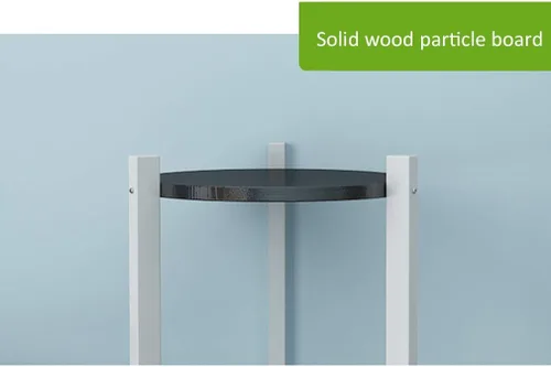 Miniatura 5 de Diseño de doble capa interior de soporte de flores,Soporte de maceta de madera maciza,Sala de estar Balcón Planta Soporte impermeable a prueba