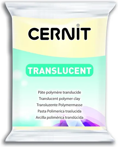 Miniatura 11 de Cernit - Arcilla polimérica transparente 56g, color blanco translúcido, 7 x 5.5 x 1.5 cm