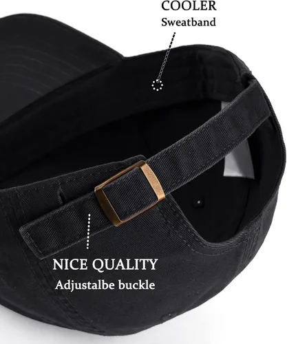 Miniatura 3 de FURTALK Gorra de béisbol para hombre y mujer, 100% algodón lavado, gorra suave, ajustable, unisex, sin construir