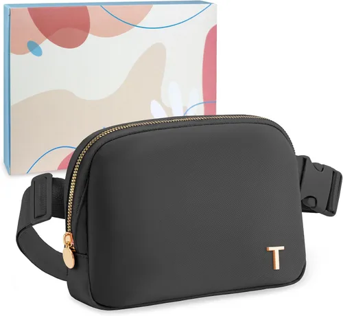 Miniatura 38 de COSHAYSOO Riñonera personalizada con letra inicial para mujeres, adolescentes, niñas de 13 a 15 años, 14 a 16, 16 a 18, 19 a 25 años, regalos
