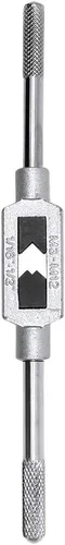 Miniatura 4 de Bitray Llave de grifo ajustable M3-M12 de 1/16 "-1/2" Escariador Acero Ajustable Herramienta de mano Grifos de mano Soporte de roscado Escariador