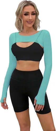Miniatura 15 de Chal refrescante con mangas para protección solar, camisetas para mujer para golf, equitación, conducción Caqui