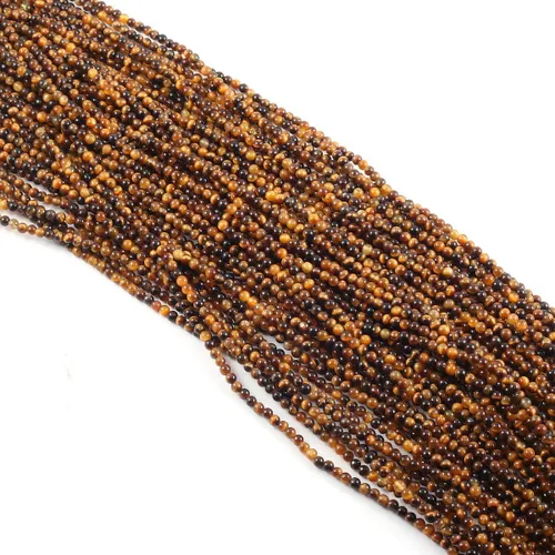 Miniatura 5 de Cuentas redondas de amatista natural para hacer joyas, pulseras, collares (0.079 pulgadas), 2 hebras