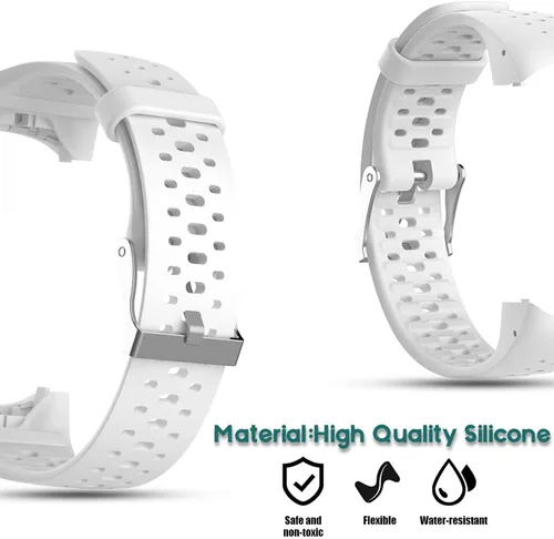Miniatura 3 de Correa de repuesto compatible con Polar M430/M400 GPS Smart Sports Watch Pulsera de silicona suave