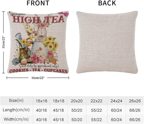 Miniatura 2 de Divertidas fundas de almohada de gnomo de Pascua, huevos de Pascua, zanahorias, divertidas fundas de almohada de 16 x 16 pulgadas, decoración
