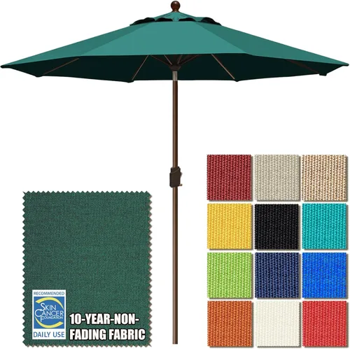 Miniatura 42 de EliteShade USA Sombrilla de Mercado de 9 Pies con Garantía de 10 Años Sin Decoloración, Sombrilla de Patio, Sombrilla de Mesa para Exteriores