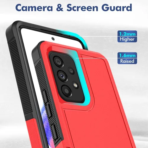 Miniatura 247 de Jeylly Compatible con Samsung Galaxy A22 5G Funda, Funda Samsung A22 5G con 2pcs protectores de pantalla de vidrio templado