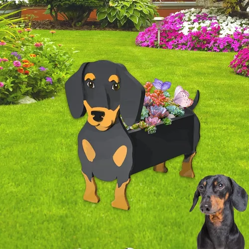 Miniatura 82 de Maceta de Perro English Springer Spaniel, Macetas de Plantas, Bonita Maceta de Jardín para Perros, Macetas de Perro Regalos de Cumpleaños