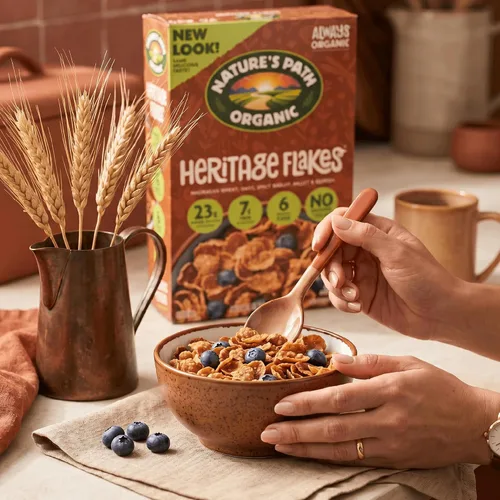 Miniatura 5 de Nature's Path - Cereal orgánico Heritage Crunch, 14 onzas (paquete de 1), sin transgénicos