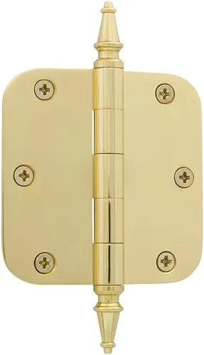 Miniatura 73 de Grandeur Hardware 824304 Bisagra residencial con punta de bellota de 3.5 pulgadas con esquinas de radio de 5/8 pulgadas en peltre antiguo