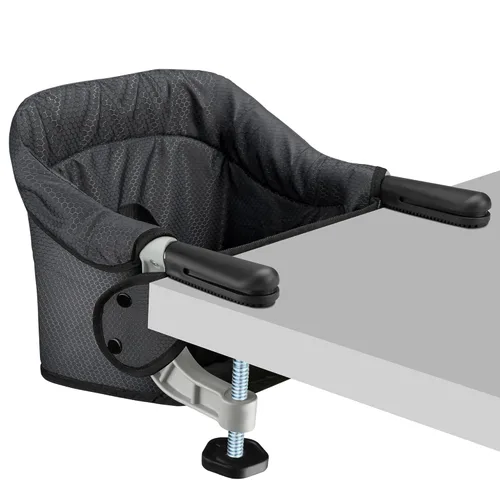 Toogel Silla alta de gancho, silla alta portátil para bebé, asiento de mesa plegable con clip para 6 a 36 meses, tela antidesgarros, funda lavable,