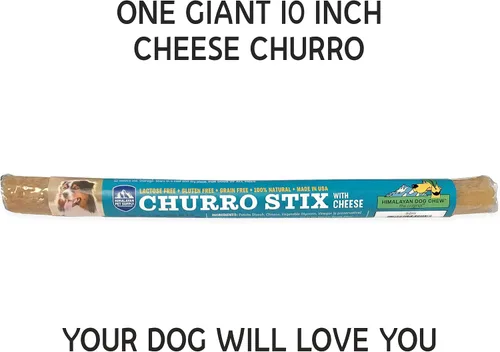 Miniatura 2 de yaky CHURRO Golosinas de queso del Himalaya Sin lactosa - Sin gluten - Sin granos Hecho en Estados Unidos para todas las razas Churro de 1 x