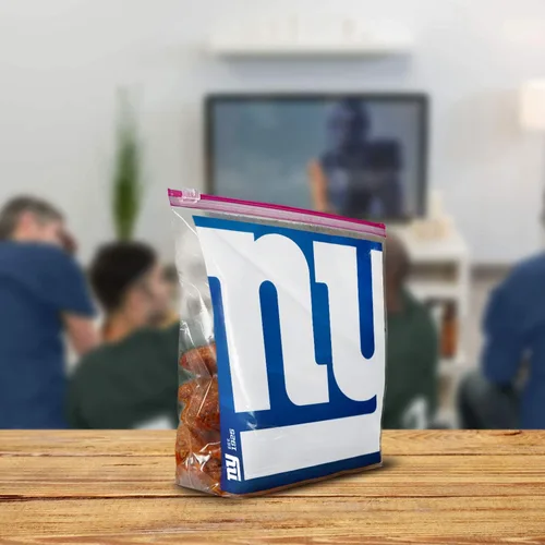 Miniatura 2 de Ziploc Bolsas de almacenamiento con cierre deslizante, con diseño de la NFL, galón, 305564, 1