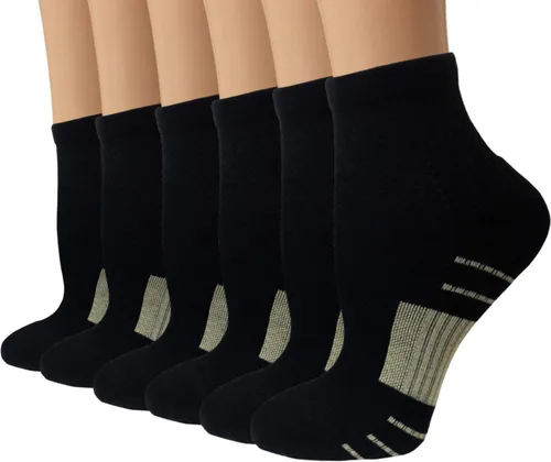 Calcetines de compresión para fascitis plantar de cobre para hombres y mujeres 36 pares de soporte de arco calcetines tobilleros para atletismo y