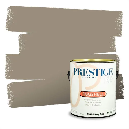 Miniatura 85 de Prestige Paints - Pintura exterior e imprimación en uno, 1 galón, plano, compatibilidad comparable con el color menta «Whipped Mint» de Behr