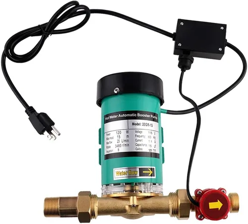 Miniatura 4 de Bomba de refuerzo de presión de agua automática Shyliyu Máx.H 49 pies Máx.Flujo 7 GPM Bomba de refuerzo para ducha Bomba circuladora de agua Bomba