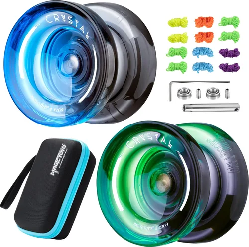 Miniatura 16 de MAGICYOYO Yoyo K2 Responsive para niños de 8 a 12 años, yoyo profesional para principiantes, yoyo de plástico de doble función con 12 cuerdas