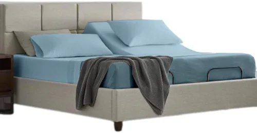Miniatura 12 de Sábana bajera flexible de tamaño King para cama de número de sueño, 1 pieza, sábana bajera de media división tamaño King – Desglose de 34 pulgadas