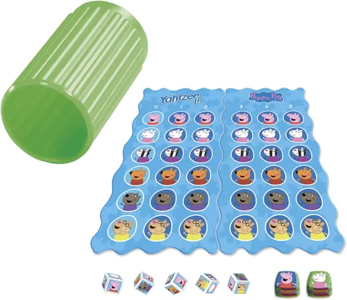 Miniatura 2 de Hasbro Gaming Yahtzee Jr.: Peppa Pig Edition Juego de mesa para niños de 4 años en adelante, juego de contar y emparejar para preescolares