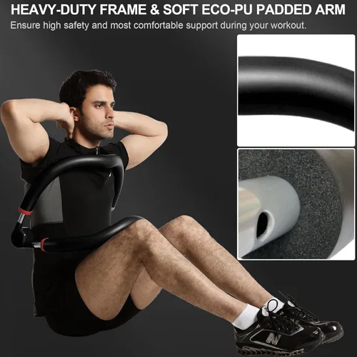 Miniatura 3 de Equipo de entrenamiento abdominal, equipo de ejercicio para entrenamiento de estómago, entrenamiento abdominal ajustable y de fuerza para hombres