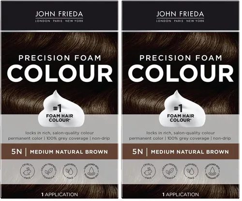 Miniatura 33 de Espuma de color John Frieda, precisión 9N rubio natural claro