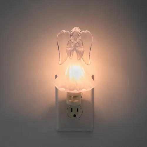 Miniatura 6 de Creative Hobbies Luz nocturna Heavenly Glow Angel - Incluye 5 W C7 y enchufe giratorio con interruptor de encendido/apagado