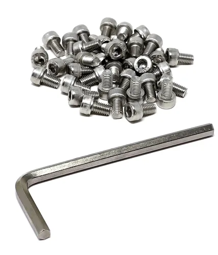 Miniatura 24 de iexcell 25 piezas M4 x 60/65/70/75/3.150 in paso de rosca 0.028 in acero inoxidable 304 cabeza hexagonal Tornillos Tornillos surtido Kit
