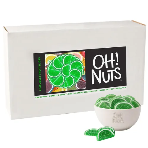 Miniatura 14 de Oh! Nuts Jelly Fruit Slices - Caramelos grandes surtidos de azúcar, bolsa a granel de 5 libras Confitería tradicional de gomitas masticables