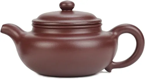 Miniatura 7 de Fine Zisha Teapot Series, china genuina hecha a mano Yixing Purple Clay Tea Pot de 12.8 onzas, infundir té Kungfu Brew (Fanggu)