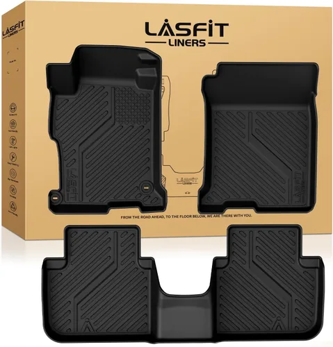 Miniatura 20 de LASFIT Alfombrillas para Honda Civic Sedan 2016-2021 y Hatchback 2017-2021 y Coupe 2016-2020, Alfombrillas de TPE de Ajuste Personalizado para Todo