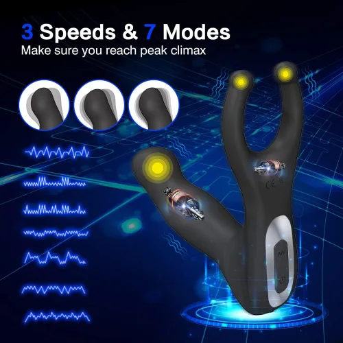 Miniatura 5 de Wiggle Motion - Masajeador de próstata anal para hombres con anillo en C, enchufe anal, juguetes sexuales masculinos para adultos, juguete sexual