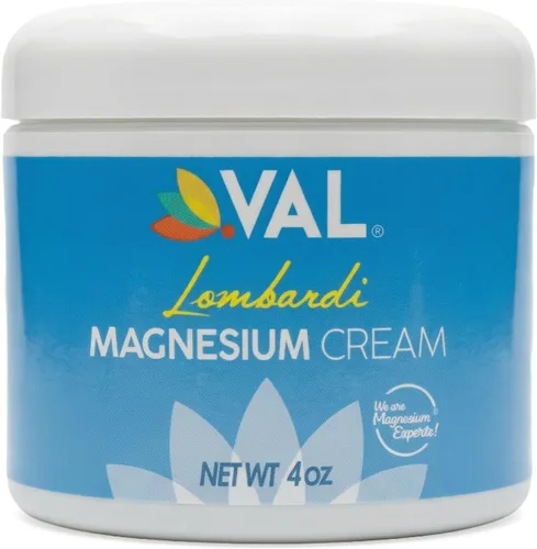 VAL Lombardi Loción de magnesio, crema de cloruro de magnesio Zechstein nocturna, hidratante, de rápida absorción, magnesio tópico para pies,