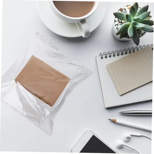 Miniatura 3 de SOLUSTRE 200 bolsas termorretráctiles transparentes selladoras para jabones, velas, tarros y proyectos, alta resistencia al desgarro y fáciles