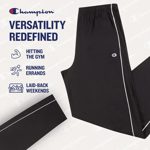 Miniatura 4 de Champion Mens Big and Tall Open Bottom Lounge Pants, Lightweight Jersey Sweatpants