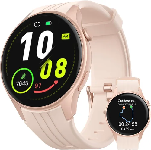 Parsonver Smart Watch, Built-in GPS, Bluetooth Calling, Fitness Watch for Women with 100+ Sport Modes, IP68 Waterproof, Heart Rate, Sleep Monitor,