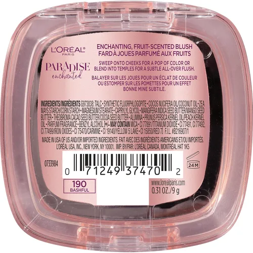 Miniatura 2 de L'Oréal Paris Makeup Paradise Enchanted - Rubor perfumado, tímido, 0.31 onzas