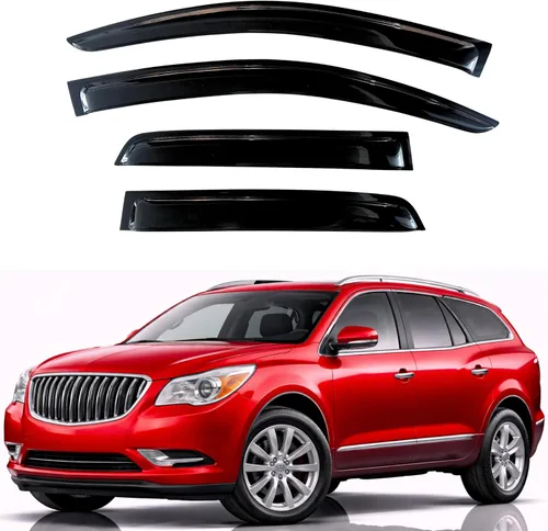 Miniatura 22 de KPY Visor de ventana compatible con Hyundai Tucson 2021-2025, 4 piezas de deflector de ventilación para ventana lateral, estilo Mugen, protector