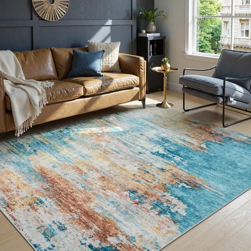 Miniatura 20 de Beeiva Alfombra de Pasillo Lavable Boho de 2 x 6 Pulgadas, Alfombras de Pasillo para Interiores Antideslizantes con Respaldo de Goma, Alfombra