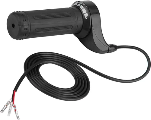 Miniatura 9 de Zerone Acelerador eléctrico, acelerador de motocicleta de 0.886 in/0.88 pulgadas, agarre de acelerador de velocidad con 3 cables para la mayoría