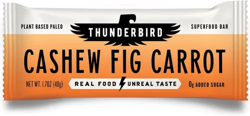 Miniatura 10 de Thunderbird Bars - Bocadillo energético, sin gluten con proteínas, comida real saludable, paleo vegano sin OGM, sin azúcar añadida, sabor Yaupon