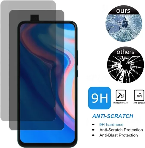 Miniatura 5 de Para Huawei Y9 Prime 2019 Vidrio Templado Anti-Spy, [2 piezas] Dureza 9H Anti-Anti-Peeping Protector de Pantalla de Privacidad Película Protectora