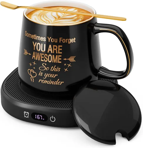 Miniatura 10 de Juego de tazas de café con 4 ajustes de temperatura, apagado automático de 8 horas