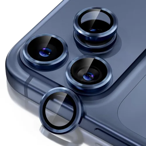 Miniatura 35 de Misea Compatible con iPhone 17 Pro/iPhone 17 Pro Max Protector de Lente de Cámara Brillante, Vidrio Templado 9H Cubierta de Cámara Protector